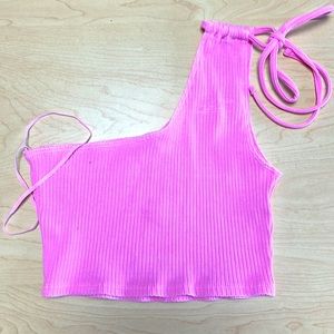Barely worn. Aerie one shoulder top- Medium
